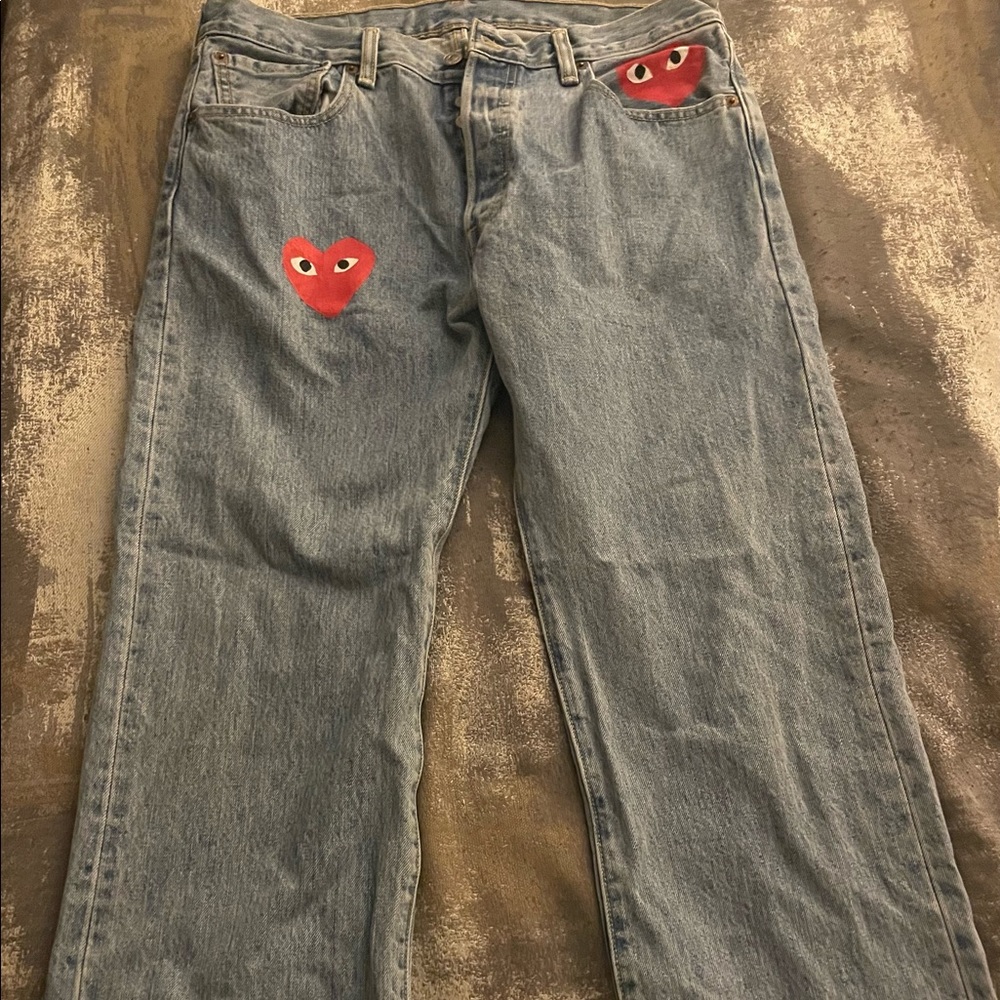 Comme des Garcons x Vintage Levi’s 501 High Waist Custom Jeans